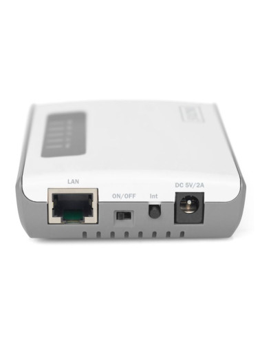 Digitus serwer sieciowy wielofunkcyjny, bezprzewodowy 2-portowy, usb 2.0, 300mbps dn-13024