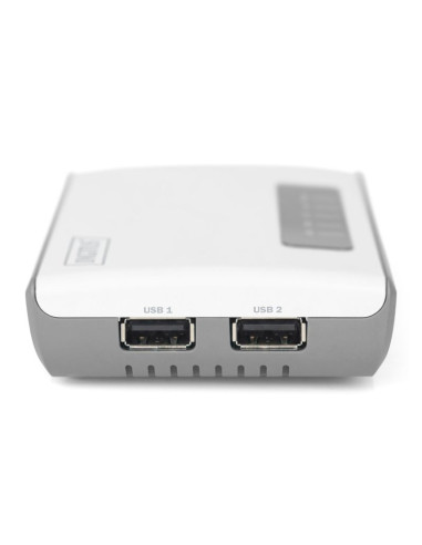 Digitus serwer sieciowy wielofunkcyjny, bezprzewodowy 2-portowy, usb 2.0, 300mbps dn-13024