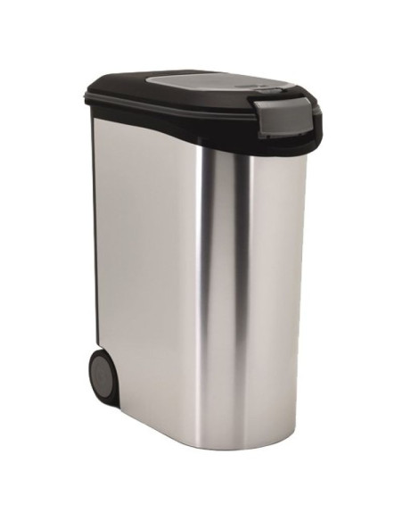 Curver petlife 20kg - pojemnik do przechowywania karmy, srebrny