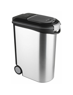 Curver petlife 20kg - pojemnik do przechowywania karmy, srebrny 2