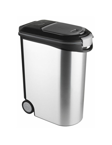 Curver petlife 20kg - pojemnik do przechowywania karmy, srebrny
