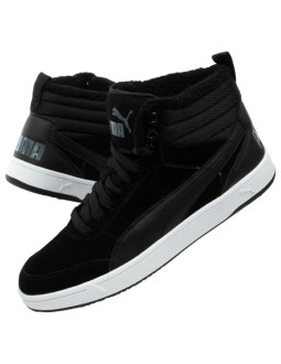 Puma buty męskie rebound street czarne za kostkę ocieplane