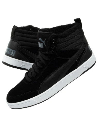 Puma buty męskie rebound street czarne za kostkę ocieplane