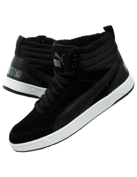 Puma buty męskie rebound street czarne za kostkę ocieplane