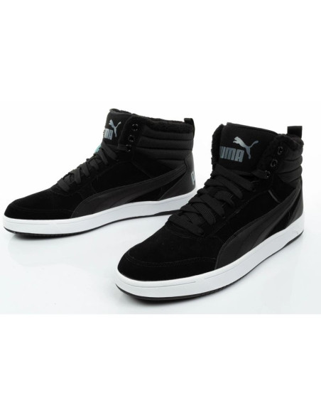 Puma buty męskie rebound street czarne za kostkę ocieplane