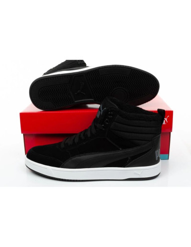Puma buty męskie rebound street czarne za kostkę ocieplane