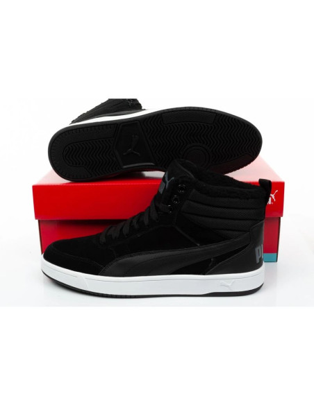 Puma buty męskie rebound street czarne za kostkę ocieplane
