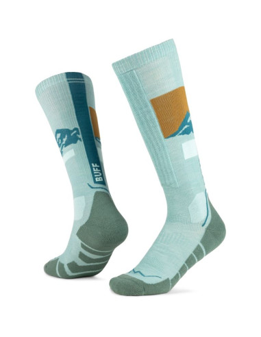 Skarpetki buff merino hw over the calf socks hwo1 sea green l