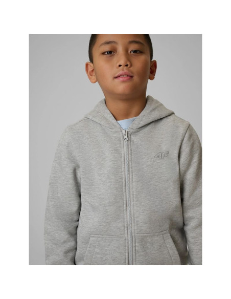 Bluza dresowa regular z kapturem chłopięca 4f 4fjrmm00tswsm2747-25m