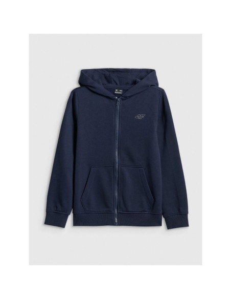 Bluza dresowa regular z kapturem chłopięca 4f 4fjrmm00tswsm2747-31s