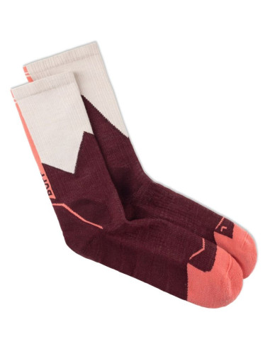 Skarpetki buff merino mw crew socks mwc1 wine l