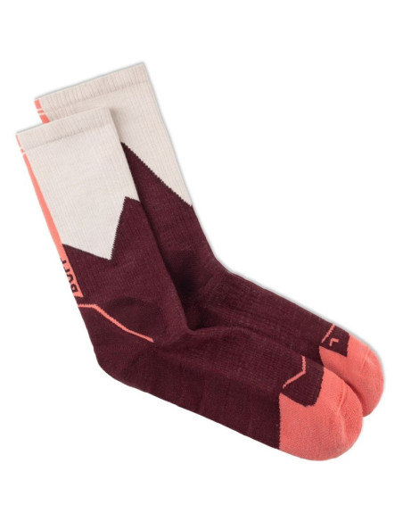 Skarpetki buff merino mw crew socks mwc1 wine l