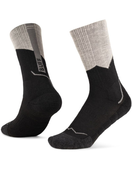 Skarpetki buff merino mw crew socks mwc1 black l