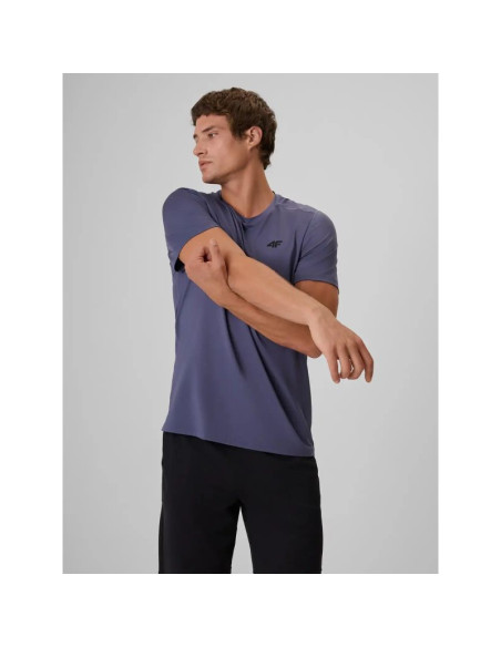 T-shirt treningowy z wykończeniem szybkoschnącym męski 4f 4fwaw26tftsm2355-33s
