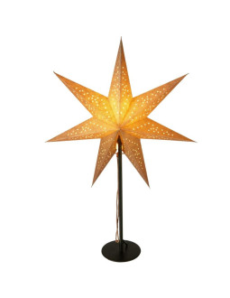 Gwiazda dekoracyjna z podświetleniem led wys:65cm champagne