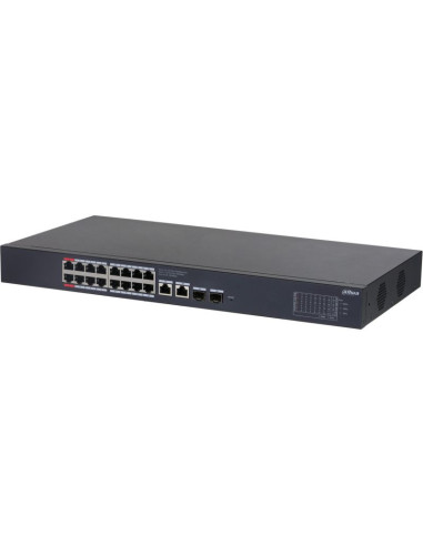 Switch zarządzalny dahua cs4220-16gt-240 18x1gbe 2xsfp poe