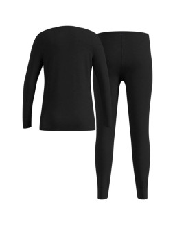 Zestaw bielizny dziecięcej odlo set long merino 200 kids roz. 1464m czarny