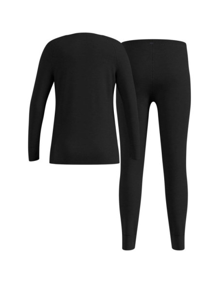 Zestaw bielizny dziecięcej odlo set long merino 200 kids roz. 1464m czarny