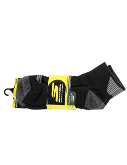 Skechers 3pk mens 1/2 terry qtr crew socks s114662-hblk czarne 41-46