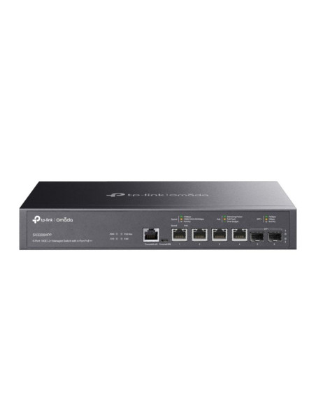 Tp-link omada sx3206hpp łącza sieciowe zarządzany l2+ 10g ethernet (100/1000/10000) obsługa poe czarny