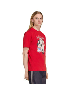 Koszulka męska adidas fc bayern muenchen seasonal graphic czerwona kg2586