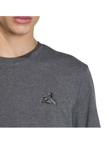 Koszulka męska adidas camo embroidered small logo graphic szara kc7159