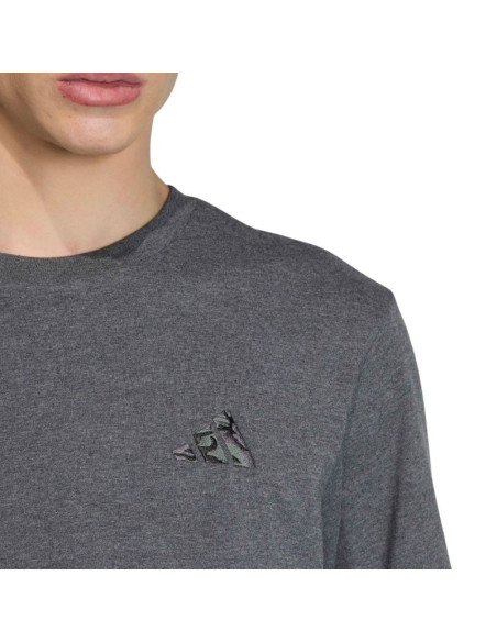 Koszulka męska adidas camo embroidered small logo graphic szara kc7159