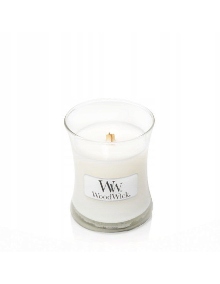 Świeca mała white teak woodwick