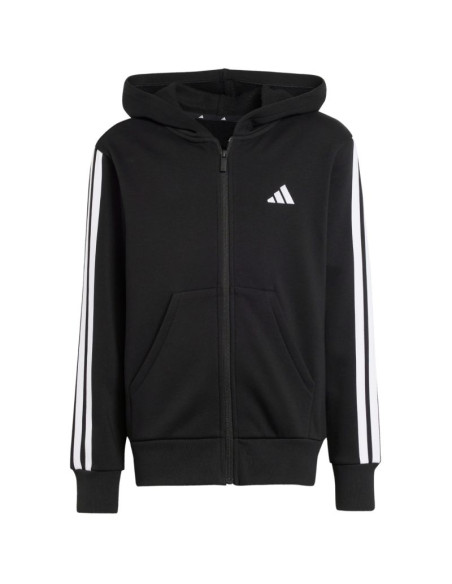 Bluza dla dzieci adidas essentials full-zip czarno-biała jd6494