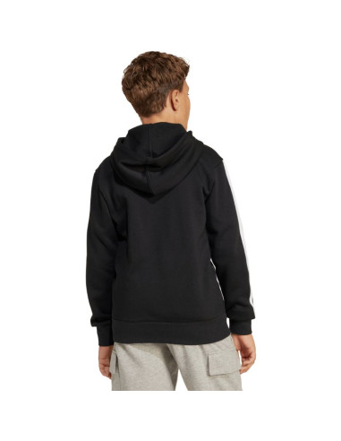 Bluza dla dzieci adidas essentials full-zip czarno-biała jd6494