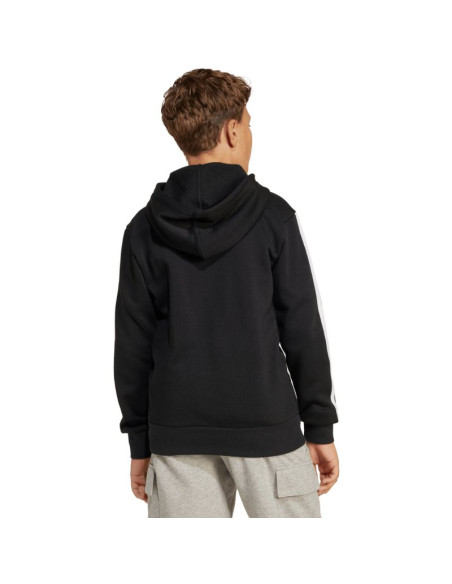 Bluza dla dzieci adidas essentials full-zip czarno-biała jd6494