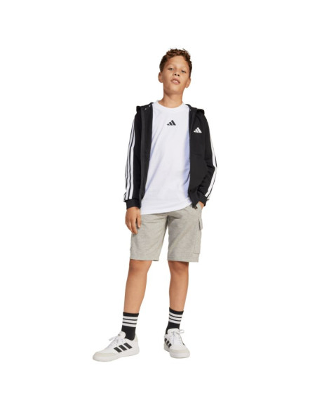 Bluza dla dzieci adidas essentials full-zip czarno-biała jd6494