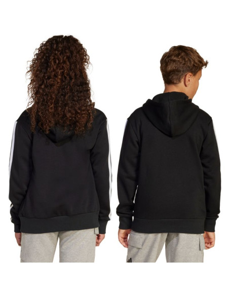Bluza dla dzieci adidas essentials full-zip czarno-biała jd6494