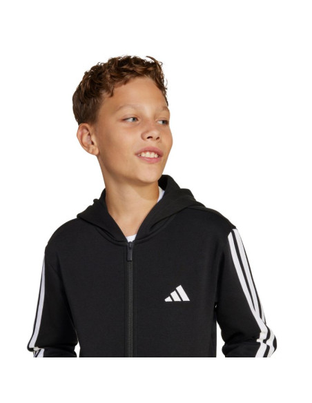 Bluza dla dzieci adidas essentials full-zip czarno-biała jd6494