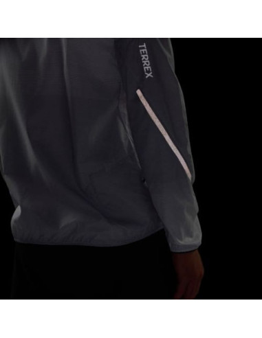 Kurtka do biegania adidas terrex xperior clima365 light windweave jacket - black/white rozmiar: m