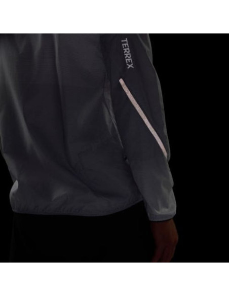 Kurtka do biegania adidas terrex xperior clima365 light windweave jacket - black/white rozmiar: m