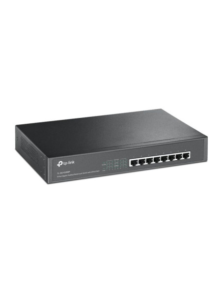 Tp-link tl-sg1008mp przełącznik sieciowy nie zarządzany gigabit ethernet (10/100/1000) obsługa poe czarny