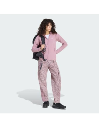 Bluza damska adidas terrex xperior climawarm+ ventknit fleece hooded jacket - magic mauve rozmiar: m