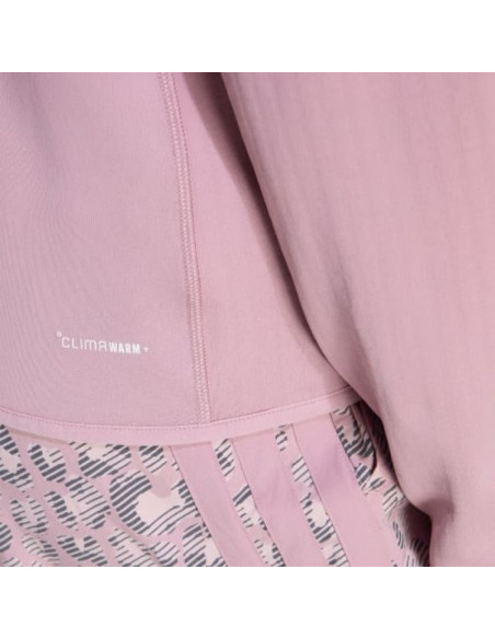 Bluza damska adidas terrex xperior climawarm+ ventknit fleece hooded jacket - magic mauve rozmiar: l