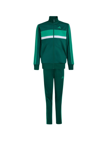 Dres dla dzieci adidas seasonal essentials tiberio 3-stripes zielony kt1665