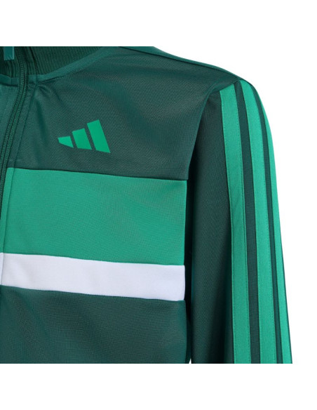 Dres dla dzieci adidas seasonal essentials tiberio 3-stripes zielony kt1665