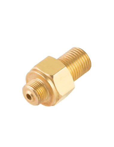 Podłączenie redukcja do butli gazowej turystycznej g 3/8" l - 7/16" wąż 1,5m