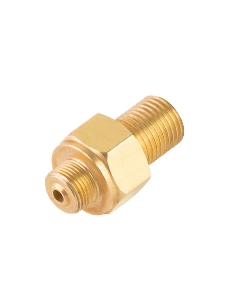 Podłączenie redukcja do butli gazowej turystycznej g 3/8" l - 7/16" wąż 1,5m