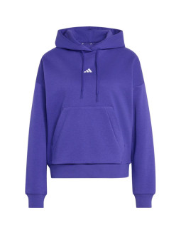 Bluza damska adidas essentials small logo feel cozy hoodie fioletowa kf8402