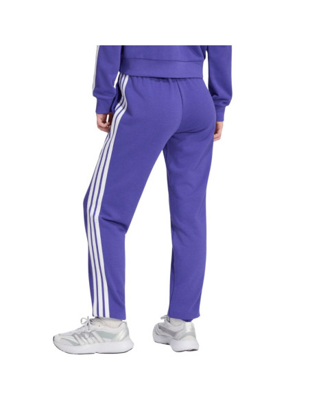 Spodnie damskie adidas essentials 3-stripes french terry cuffed fioletowe kf8340