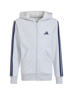 Bluza dla dzieci adidas essentials full-zip hoodie jasnoszara kq9050