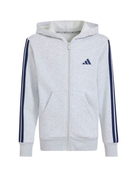 Bluza dla dzieci adidas essentials full-zip hoodie jasnoszara kq9050