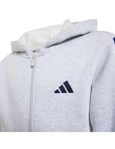 Bluza dla dzieci adidas essentials full-zip hoodie jasnoszara kq9050
