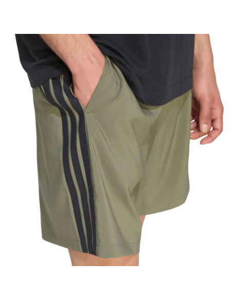 Spodenki męskie adidas essentials 3-stripes chelsea lite woven oliwkowe ky4154