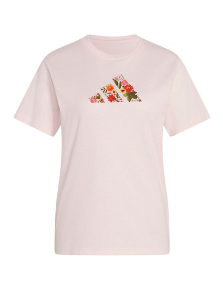 Koszulka damska adidas floral regular graphic jasny róż kt2765